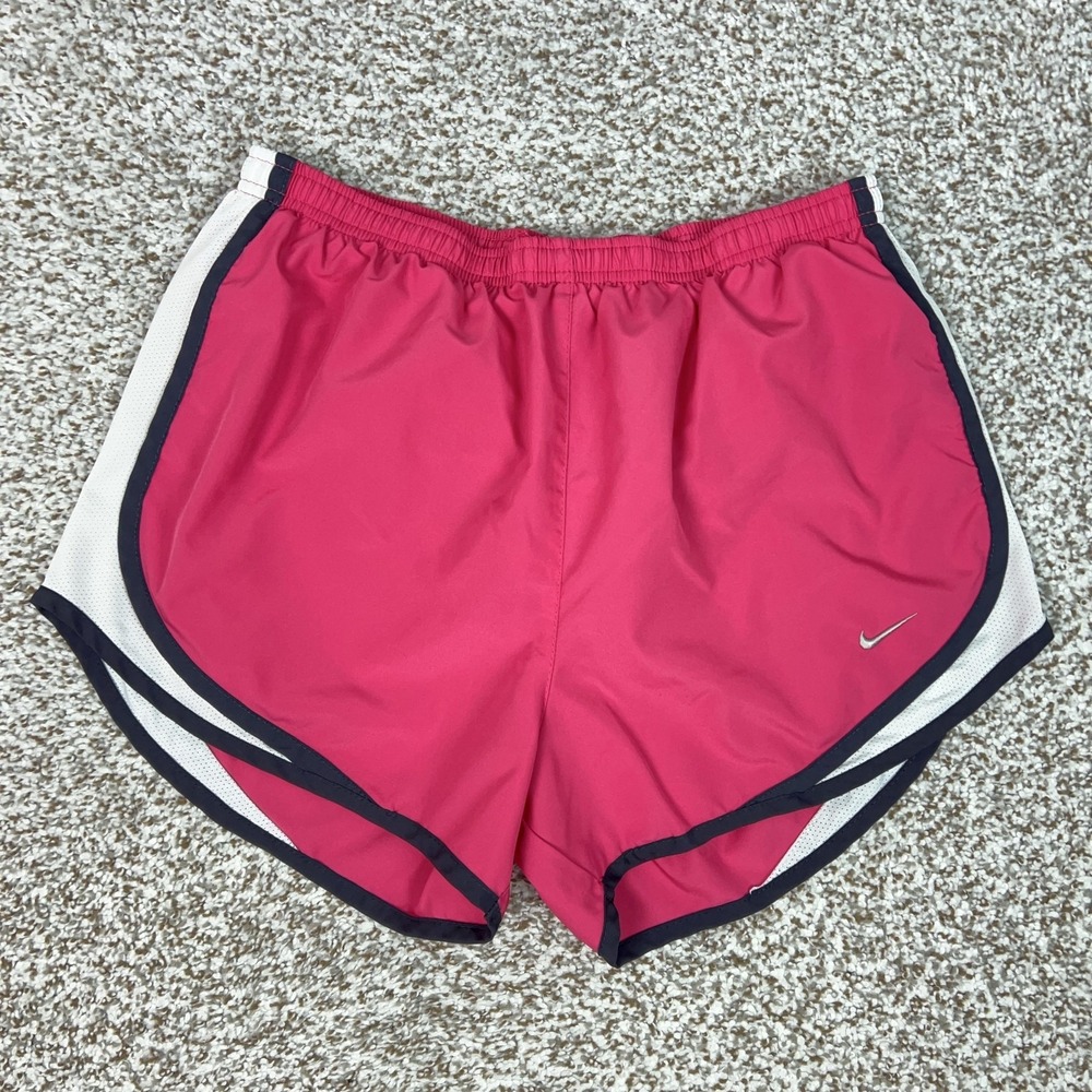 Nike Shorts Womens Medium Pink Dri-FIT Lined Running Athletic Tempo Gym Workout